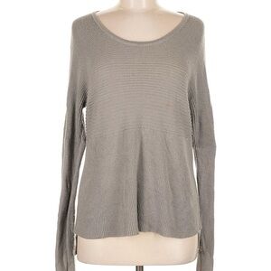 helmut lang grey knit pullover sweater